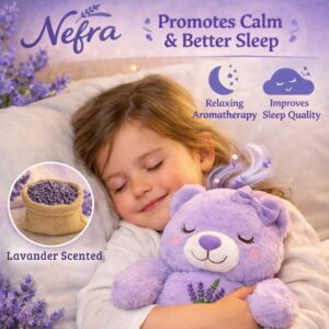 Nefra Bear – Lavander Scented Calming Plush Toy